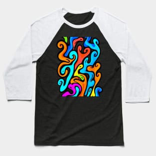 Color Swirl No.#13 Baseball T-Shirt